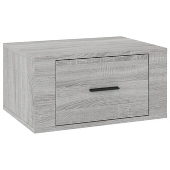 Nachtkastje wandgemonteerd 50x36x25 cm grijs sonoma eikenkleur 2