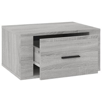Nachtkastje wandgemonteerd 50x36x25 cm grijs sonoma eikenkleur 6