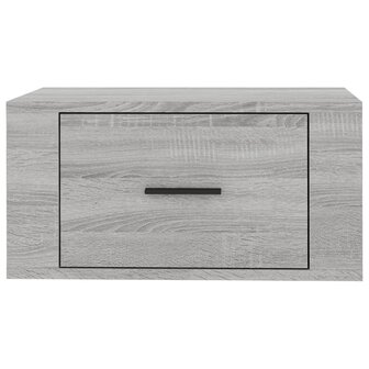 Nachtkastje wandgemonteerd 50x36x25 cm grijs sonoma eikenkleur 7