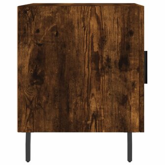 Nachtkastje 40x40x50 cm bewerkt hout gerookt eikenkleurig 7