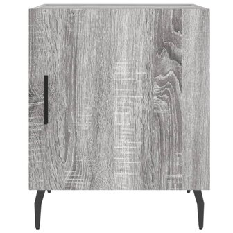 Nachtkastje 40x40x50 cm bewerkt hout grijs sonoma eikenkleurig 6