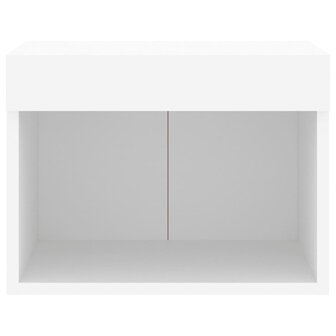 Nachtkastje met LED&amp;apos;s wandgemonteerd wit 7