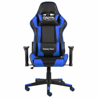 Gamestoel draaibaar PVC blauw 2