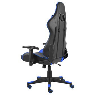 Gamestoel draaibaar PVC blauw 4