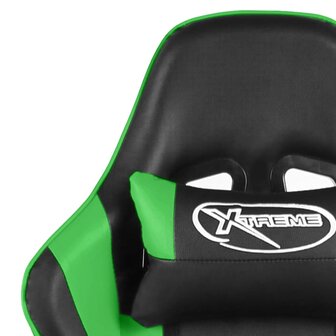 Gamestoel draaibaar PVC groen 7