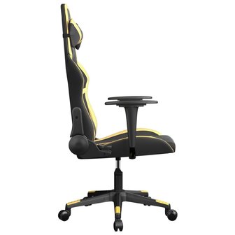 Gamestoel kunstleer zwart en goud 4