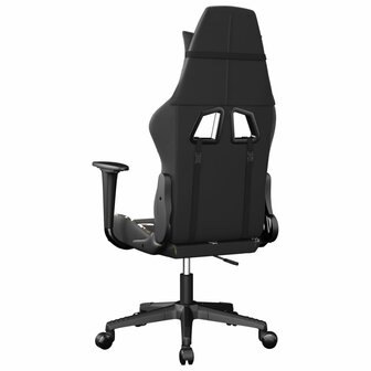 Massage gamestoel kunstleer zwart en camouflage 7