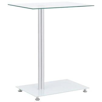 Bijzettafel U-vormig 45x30x58 cm gehard glas transparant 1