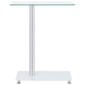 Bijzettafel U-vormig 45x30x58 cm gehard glas transparant 2