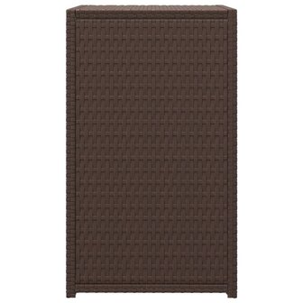 Bijzettafel C-vormig 40x35x60 cm poly rattan bruin 3