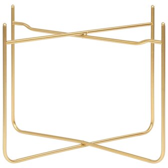 Bijzettafel 38x38x38,5 cm MDF zwart en goudkleurig 6