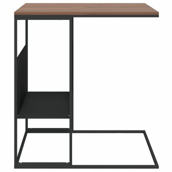 Bijzettafel 55x36x59,5 cm bewerkt hout zwart 3
