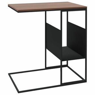 Bijzettafel 55x36x59,5 cm bewerkt hout zwart 5