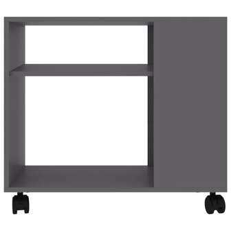 Bijzettafel 70x35x55 cm bewerkt hout grijs 4
