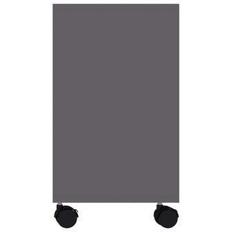 Bijzettafel 70x35x55 cm bewerkt hout grijs 5