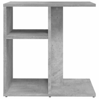 Bijzettafel 50x30x50 cm bewerkt hout betongrijs 5