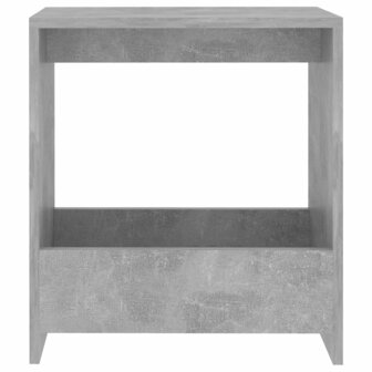 Bijzettafel 50x26x50 cm bewerkt hout betongrijs 4