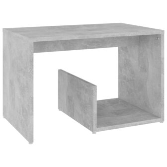 Bijzettafel 59x36x38 cm bewerkt hout betongrijs 2