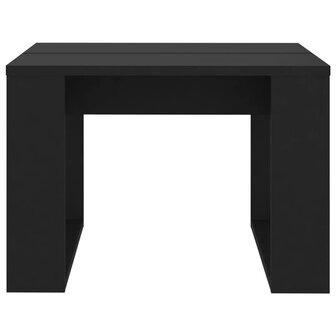 Bijzettafel 50x50x35 cm bewerkt hout zwart 5