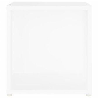 Bijzettafel 33x33x34,5 cm bewerkt hout wit 5