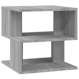 Bijzettafel 40x40x40 cm bewerkt hout grijs sonoma eikenkleurig 2