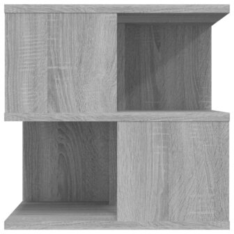 Bijzettafel 40x40x40 cm bewerkt hout grijs sonoma eikenkleurig 4