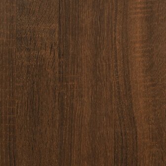 Bijzettafel 33x33x34,5 cm bewerkt hout bruin eikenkleur 7