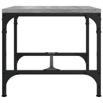 Bijzettafels 2 st 40x40x35 cm bewerkt hout grijs sonoma eiken 7