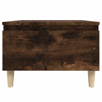 Bijzettafel 50x46x35 cm bewerkt hout gerookt eikenkleurig 6