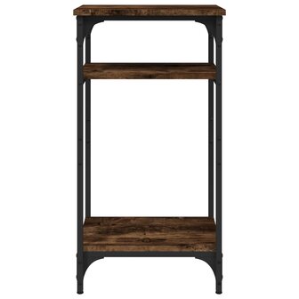 Bijzettafel 40x30x75 cm bewerkt hout gerookt eikenkleurig 6