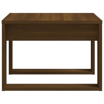 Bijzettafel 50x50x35 cm bewerkt hout bruin eikenkleur 6