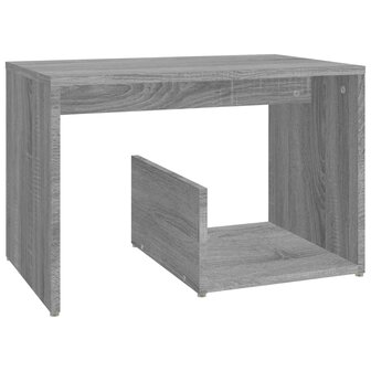 Bijzettafel 59x36x38 cm bewerkt hout grijs sonoma eikenkleurig 2