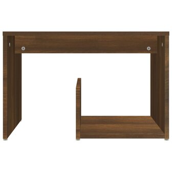 Bijzettafel 59x36x38 cm bewerkt hout bruin eikenkleur 4