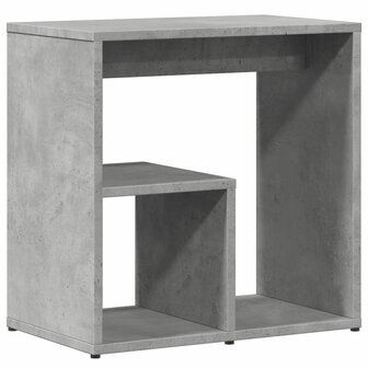 Bijzettafel 50x30x50 cm spaanplaat betongrijs 2
