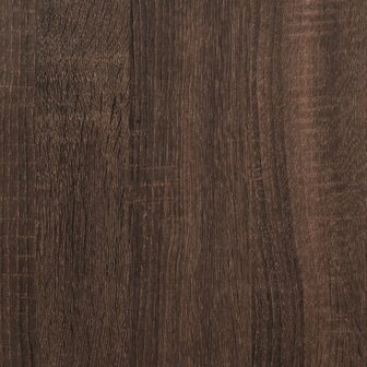 Bijzettafel 50x30x50 cm bewerkt hout bruin eikenkleur 9