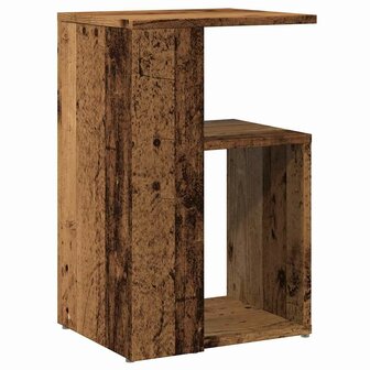 Bijzettafel 36x30x56 cm bewerkt hout oud houtkleurig 6