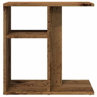 Bijzettafel 50x30x50 cm bewerkt hout oud houtkleurig 4