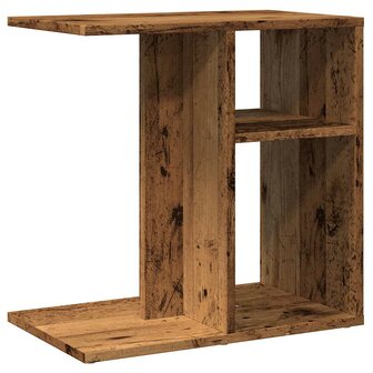 Bijzettafel 50x30x50 cm bewerkt hout oud houtkleurig 6