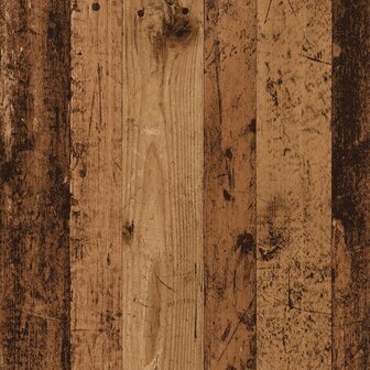 Bijzettafel 50x50x35 cm bewerkt hout oud houtkleurig 8