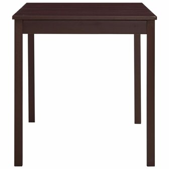 Eettafel 140x70x73 cm grenenhout donkerbruin 3