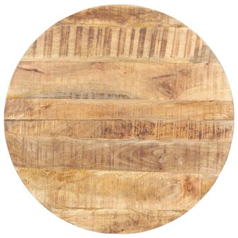 Eettafel 80 cm ruw mangohout 2