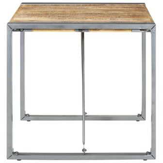 Eettafel 80x80x75 cm ruw mangohout 3