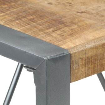 Eettafel 80x80x75 cm ruw mangohout 4