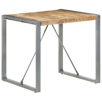 Eettafel 80x80x75 cm ruw mangohout 7