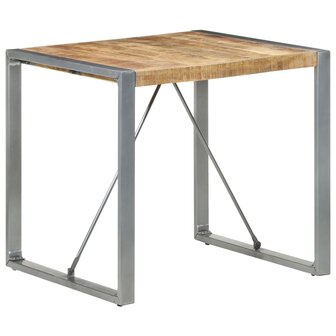 Eettafel 80x80x75 cm ruw mangohout 8