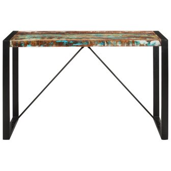 Eettafel 120x55x76 cm massief gerecycled hout 2