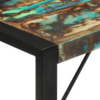 Eettafel 120x55x76 cm massief gerecycled hout 4