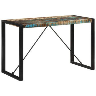 Eettafel 120x55x76 cm massief gerecycled hout 8