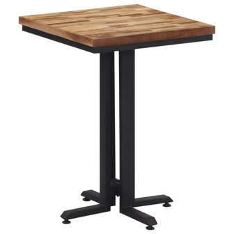 Eettafel 55x55x76 cm massief gerecycled teakhout 1