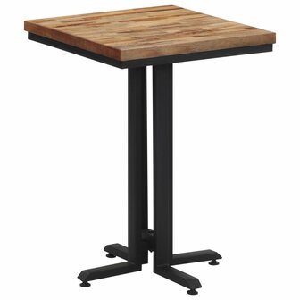 Eettafel 55x55x76 cm massief gerecycled teakhout 3